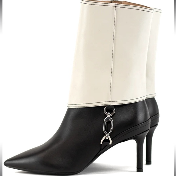 Aquatalia Shoes Aquatalia Waterproof Makayla Black Off White Calf